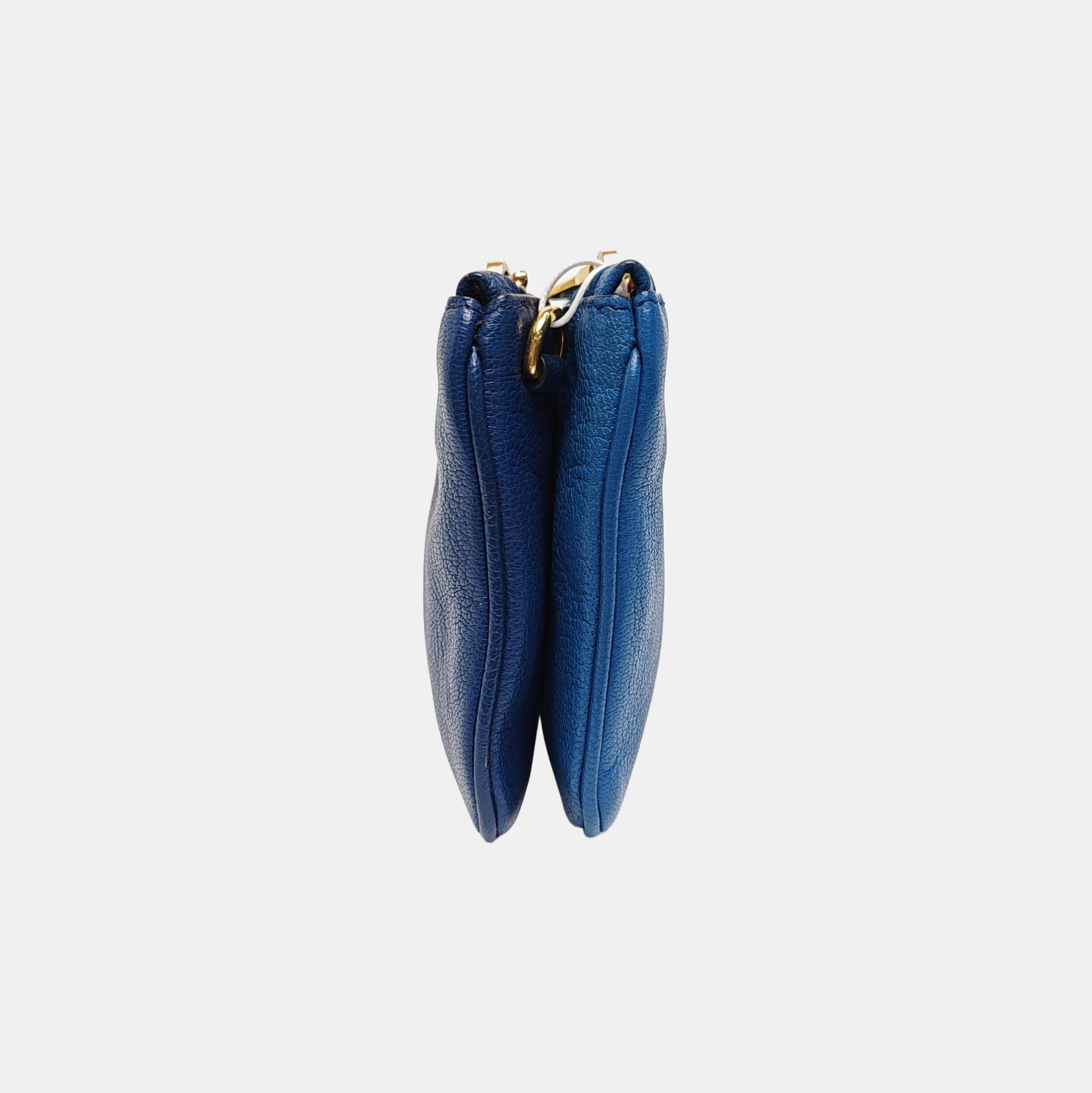 Matelassé Calfskin Blue