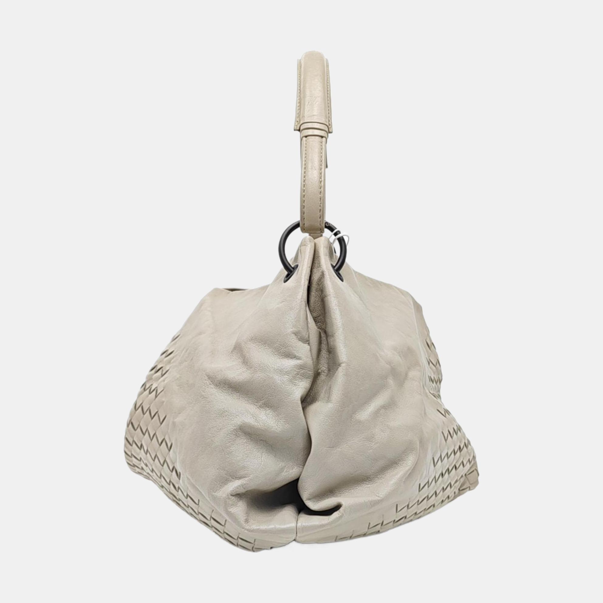 Calfskin Top Handle Bag Gray