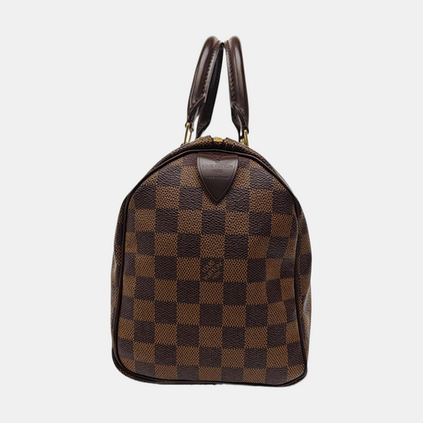 SPEEDY 25 Damier Ebene Coated Canvas Brown