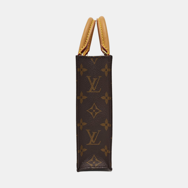 SAC PLAT Mini Monogram Coated Canvas Brown
