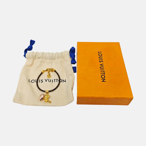 LV SOUND Leather Brown Bracelet