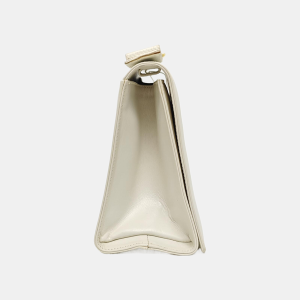 Calfskin Shoulder Bag White