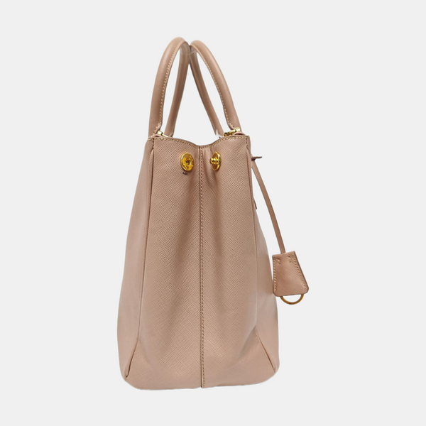 Galleria Large Saffiano Calfskin Pink