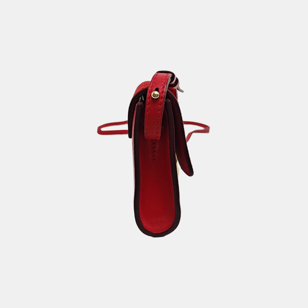 Faye Mini Calfskin Red