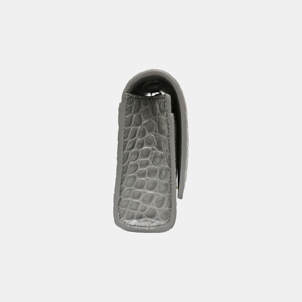 Hourglass Wallet On Chain Mini Calfskin Gray