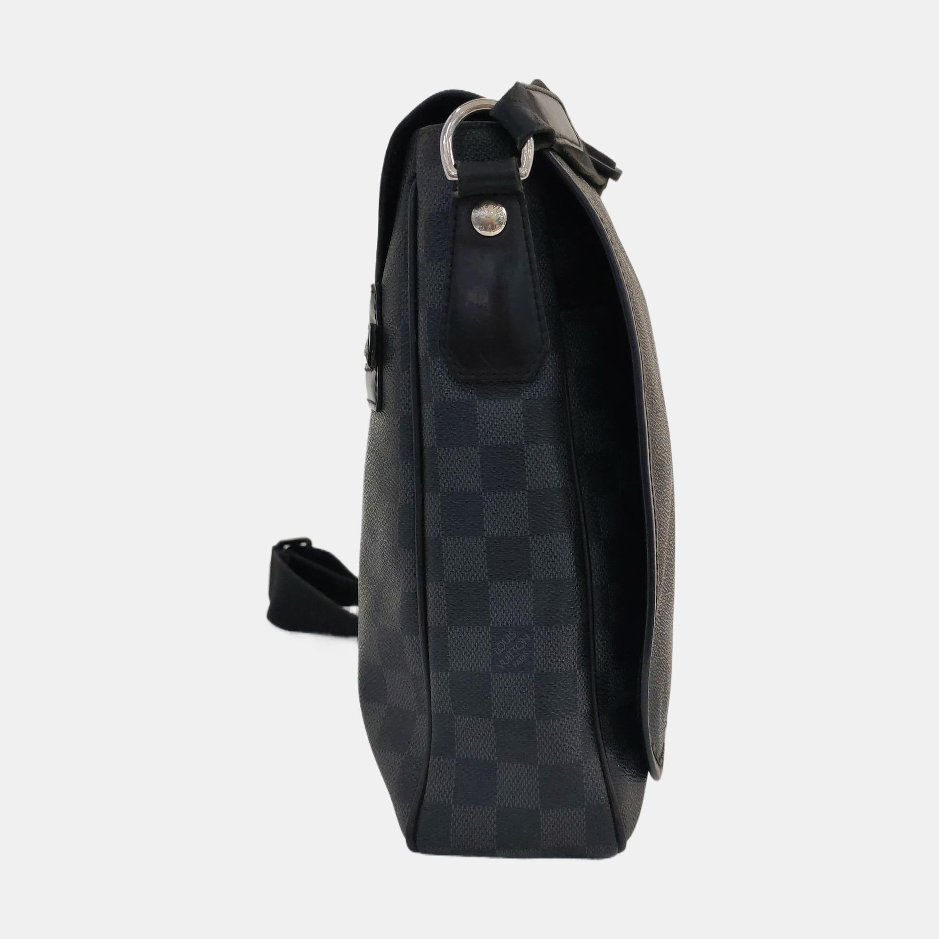 DANIEL Damier Graphite Coated Canvas Gray