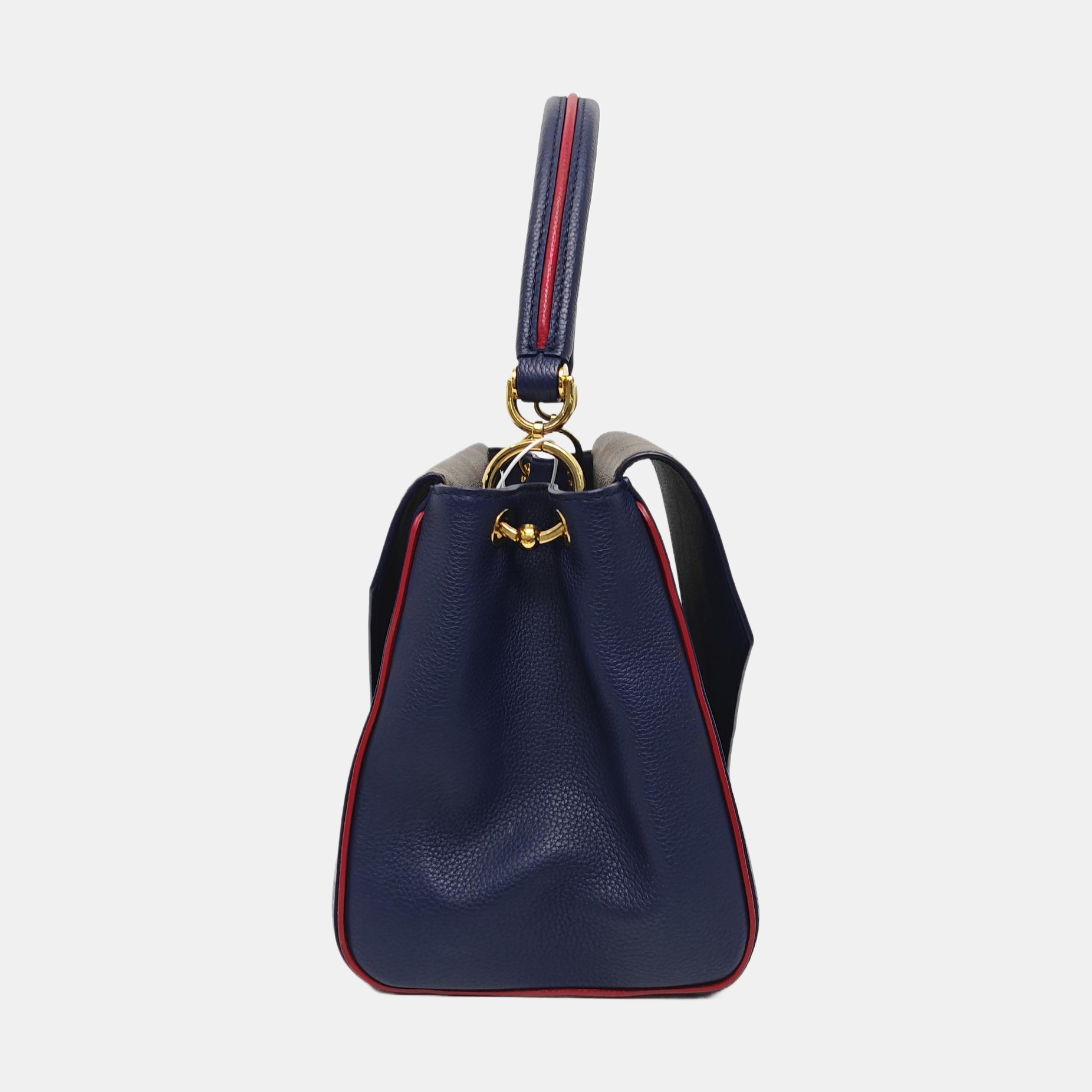 DOUBLE V Monogram Calfskin Blue