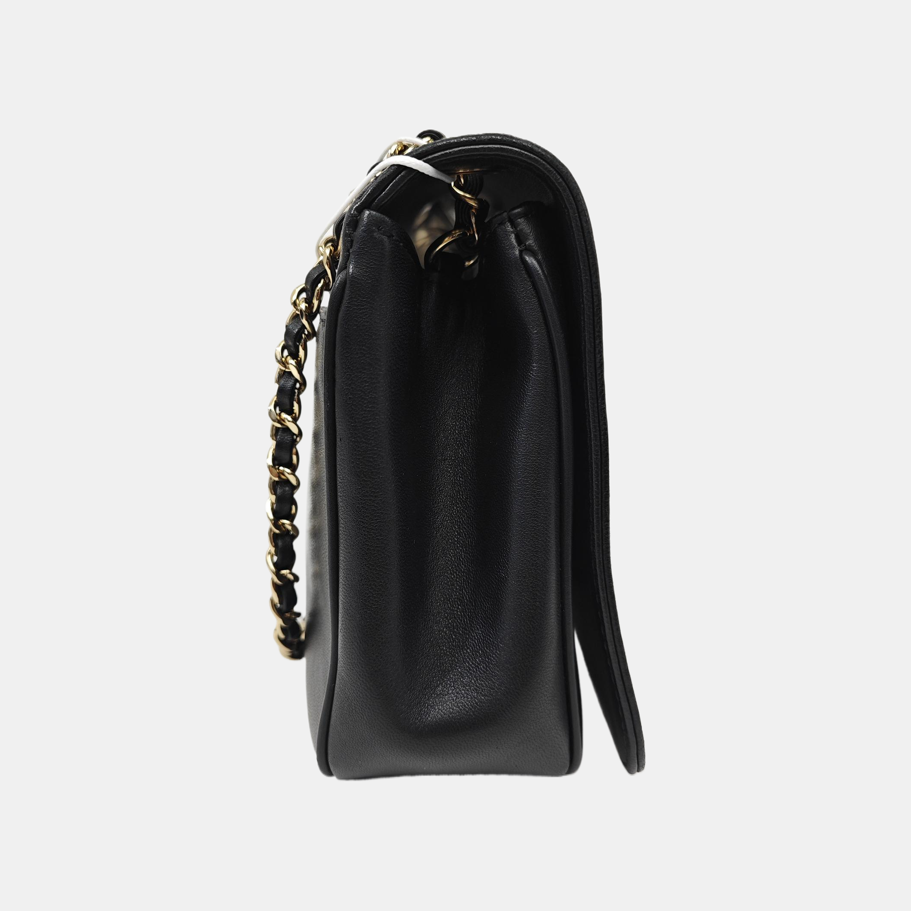 Quilted Lambskin Shoulder Bag Black
