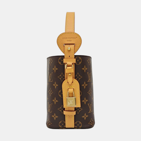 ALL IN BB Monogram Coated Canvas Brown