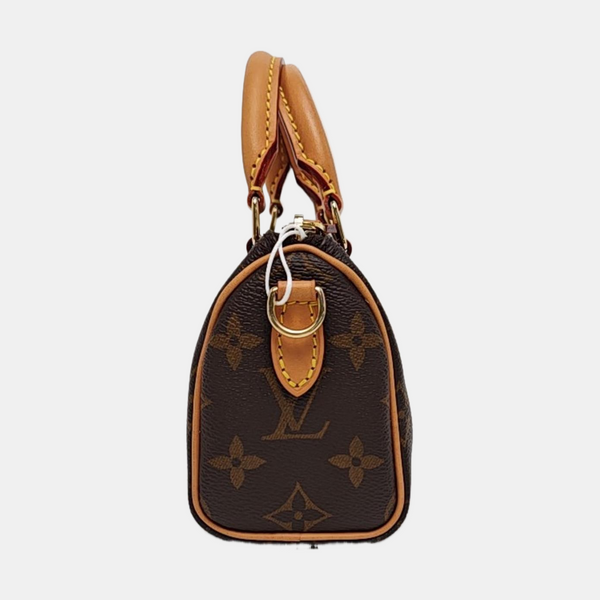 SPEEDY Nano Monogram Coated Canvas Brown