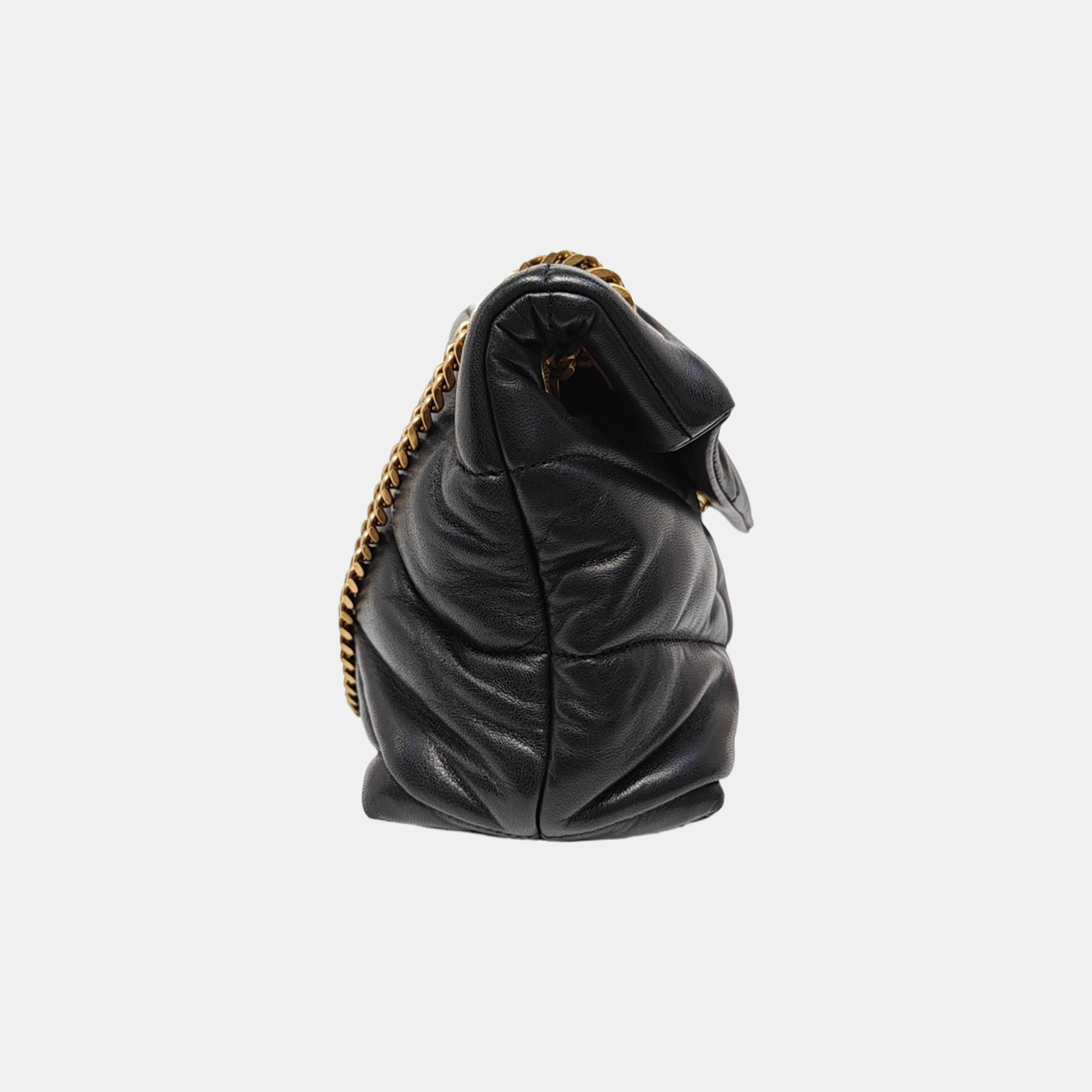 PUFFER Small Quilted Lambskin Black