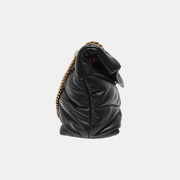 PUFFER Small Quilted Lambskin Black