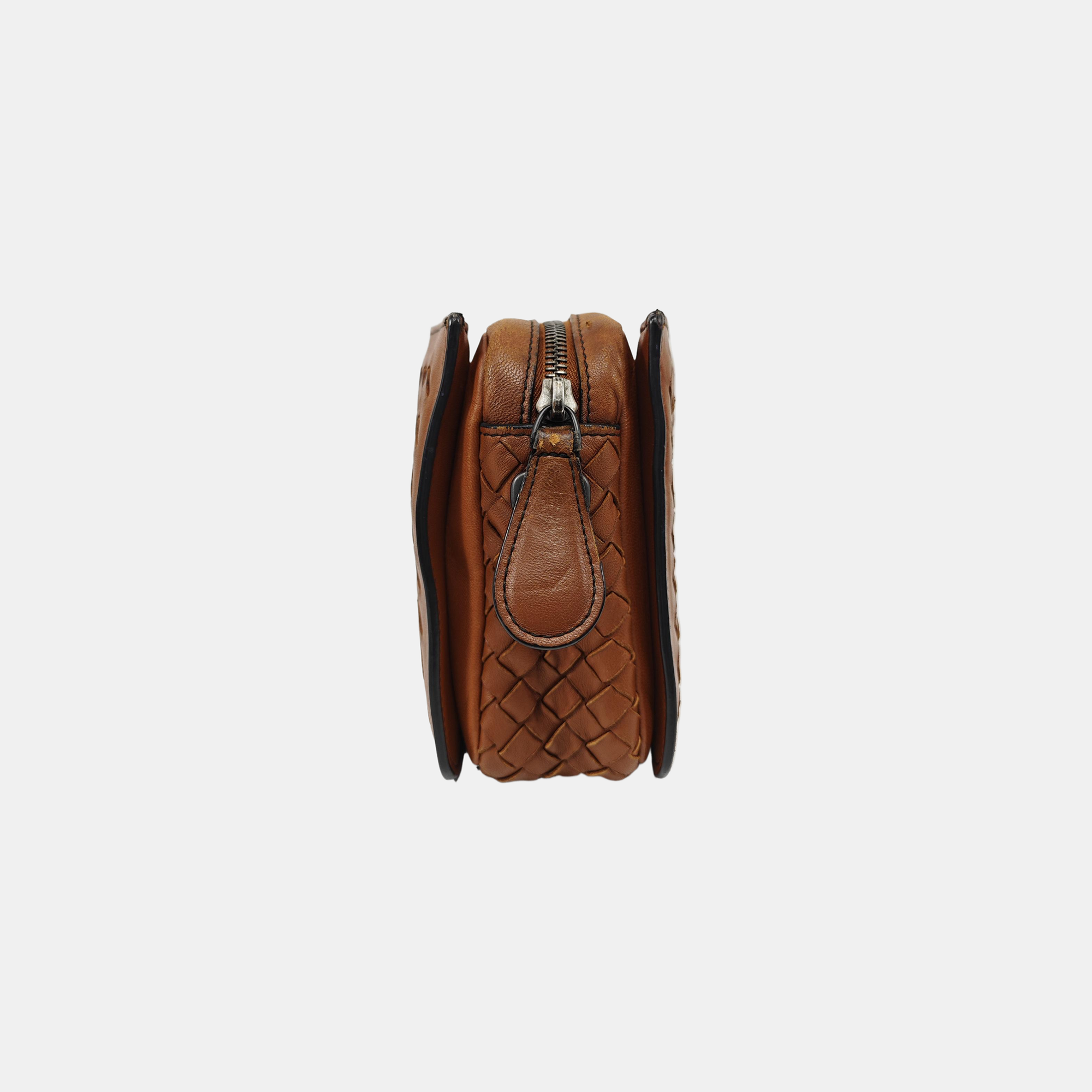 Calfskin Shoulder Bag Brown