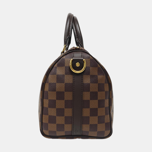 SPEEDY 25 Damier Ebene Coated Canvas Brown