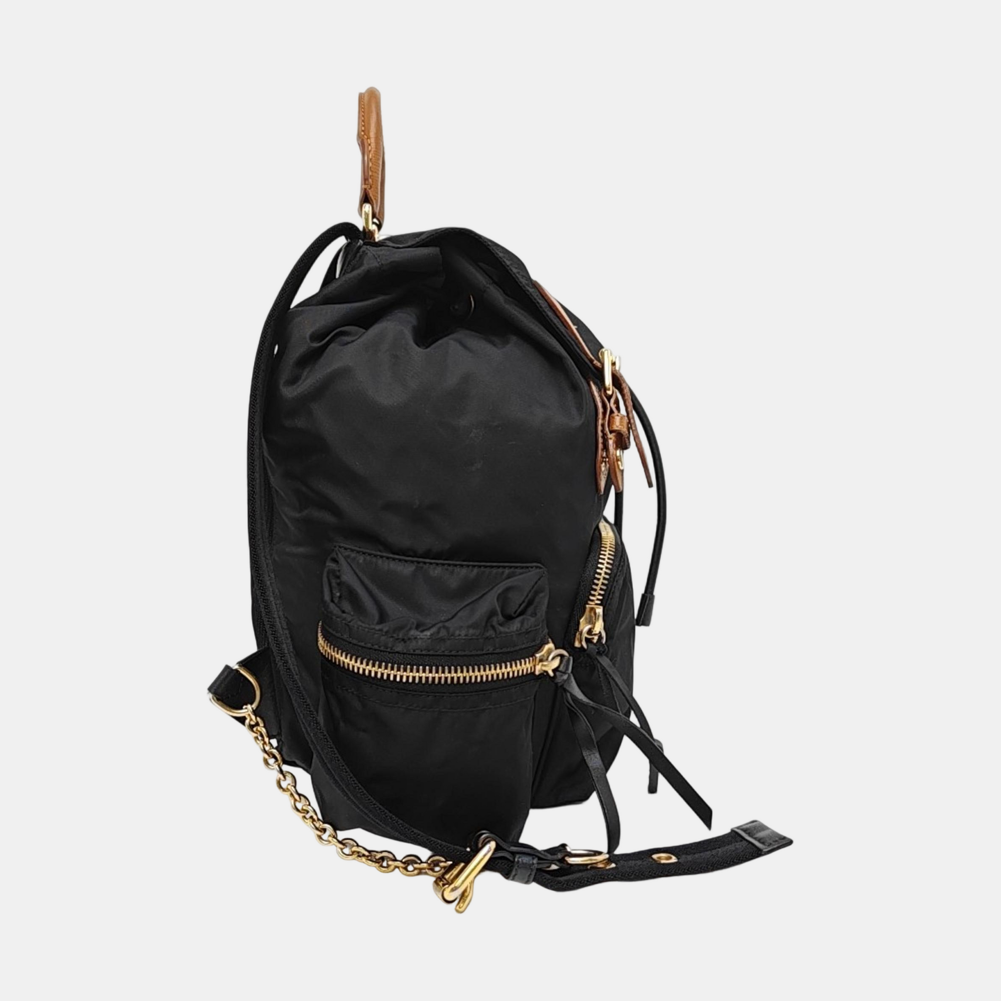 The Rucksack Medium Nylon Black