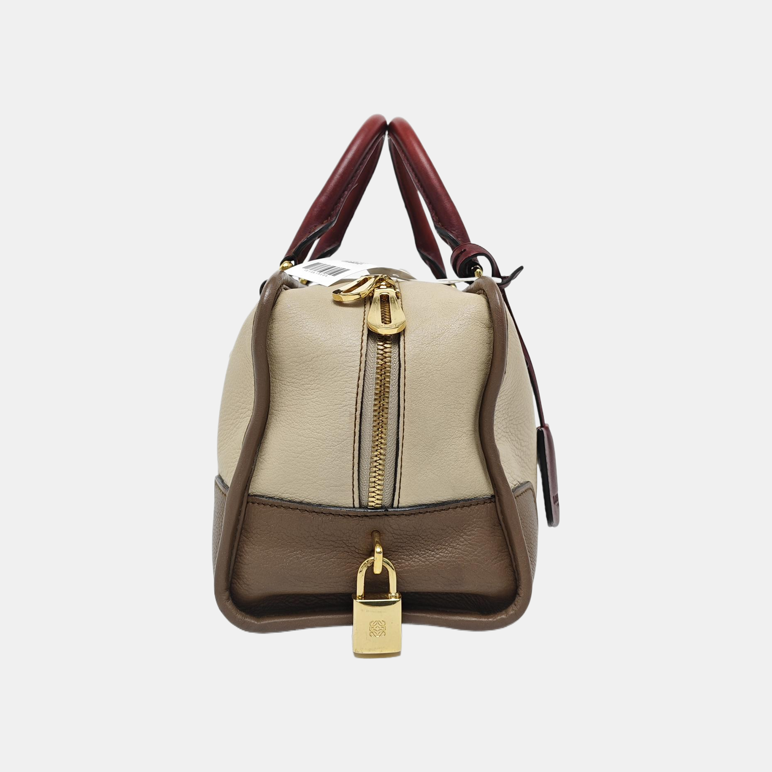 Authenticated pre-owned  Amazona Calfskin Beige - Top Handle Bag at Looply