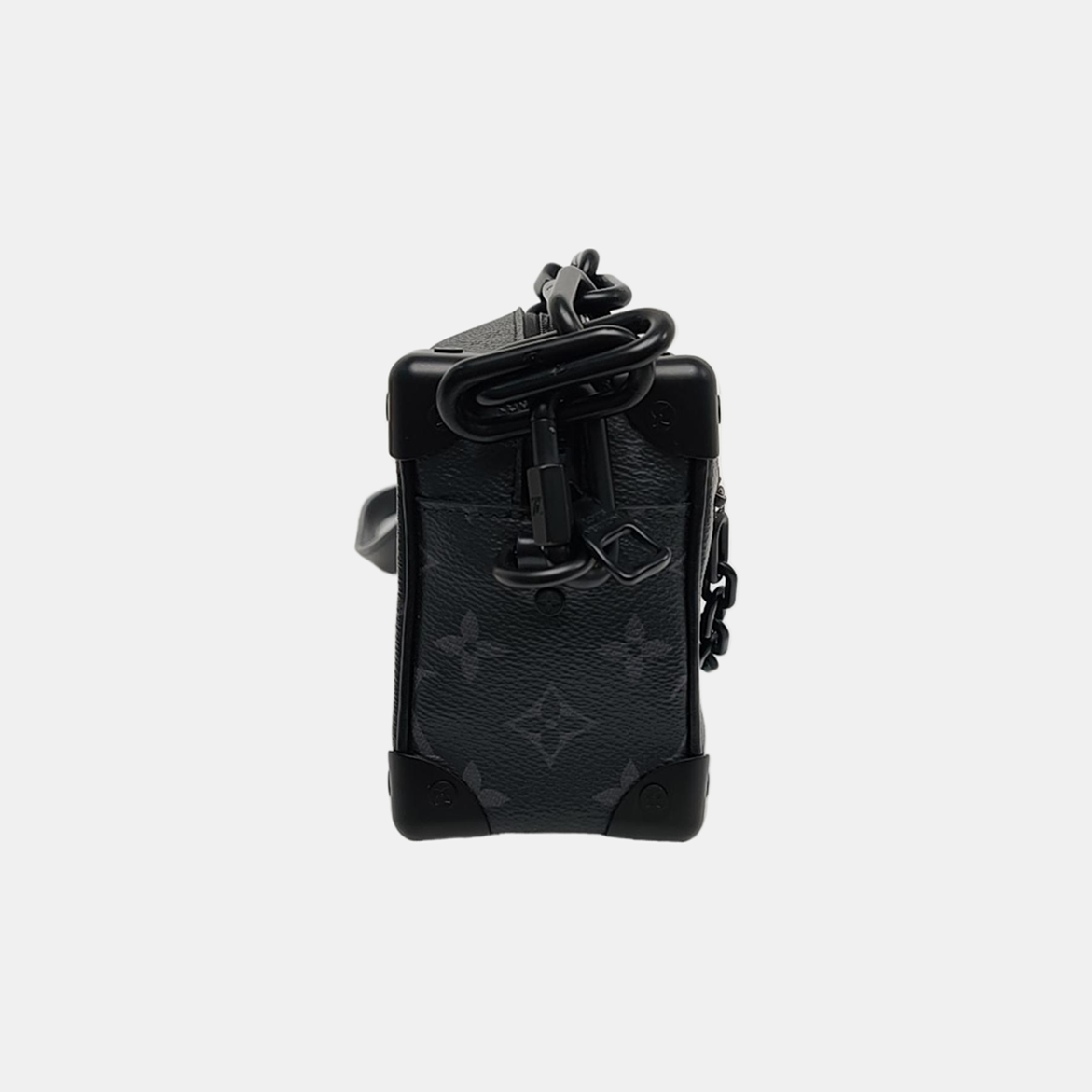 SOFT TRUNK Mini Monogram Coated Canvas Black