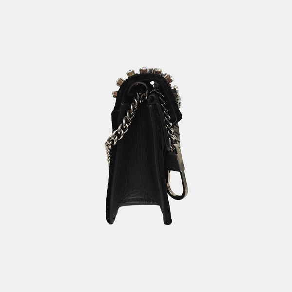 Dionysus Super Mini Velvet Black