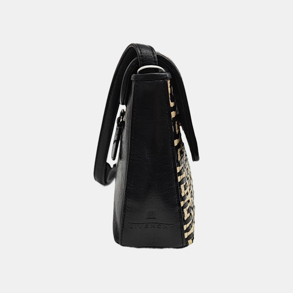 Calfskin Shoulder Bag Black