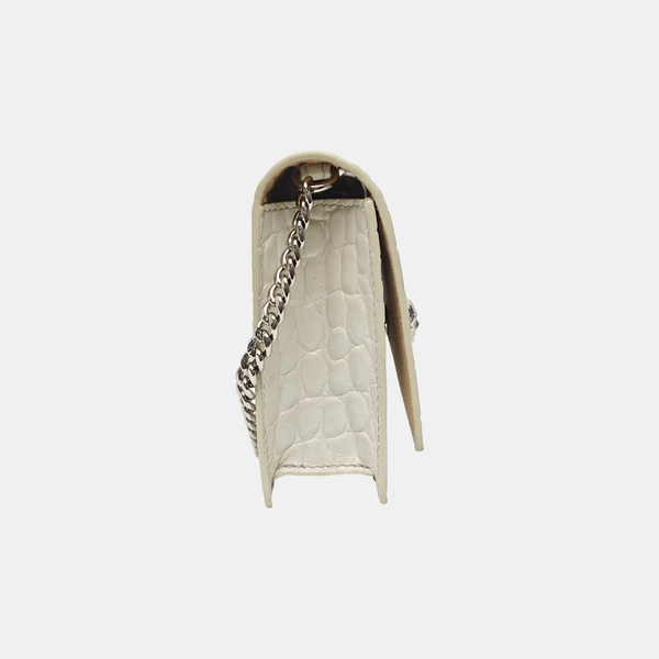 Calfskin Shoulder Bag White