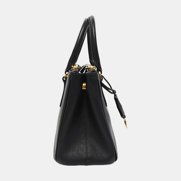 Saffiano Calfskin Shoulder Bag Black