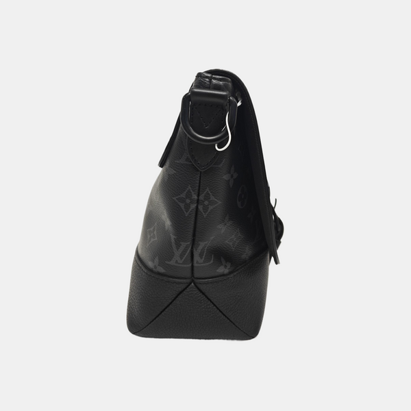SAUMUR Monogram Coated Canvas Black