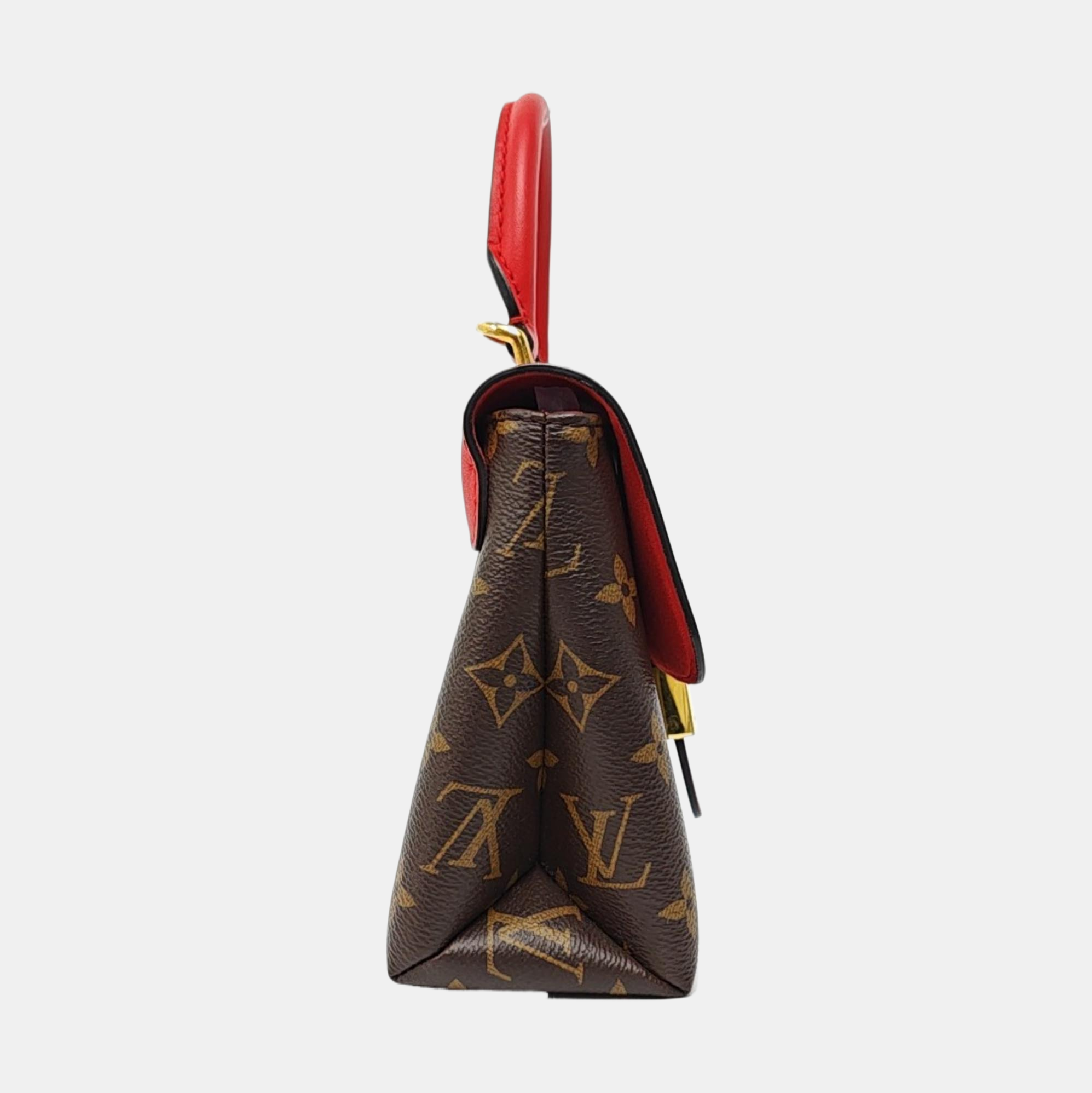 LOCKY BB Monogram Coated Canvas Red