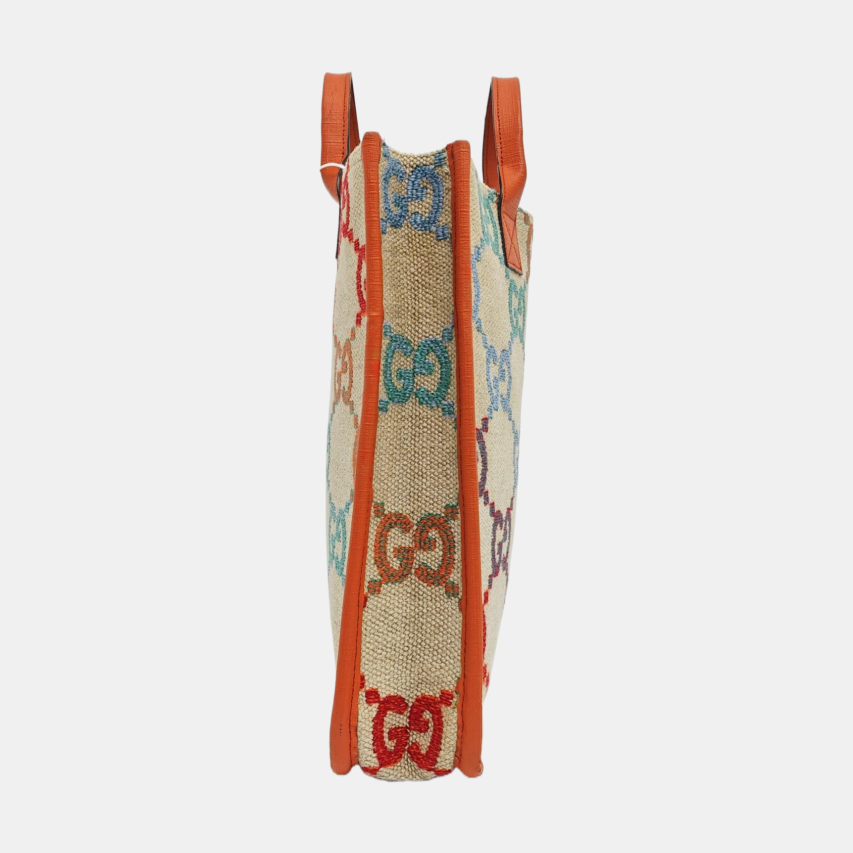 Monogram Fabric Tote Bag Beige