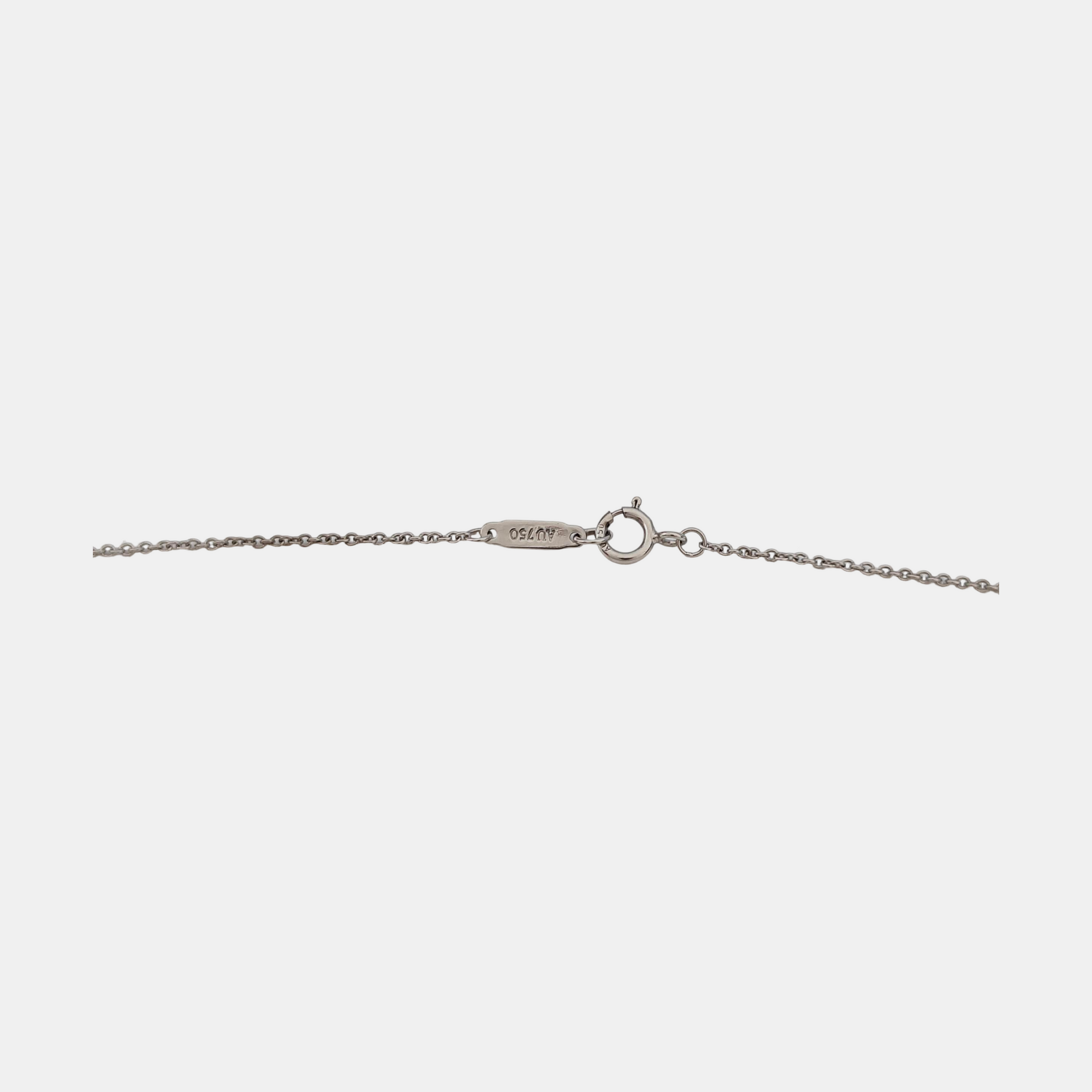 Tiffany Keys 18k White Gold Silver Necklace