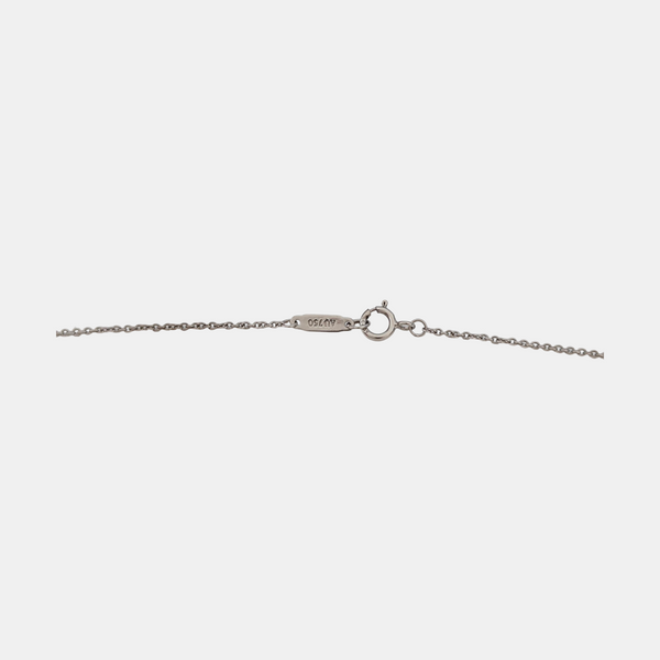 Tiffany Keys 18k White Gold Silver Necklace