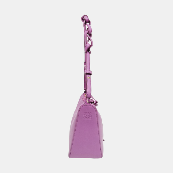 Calfskin Top Handle Bag Purple