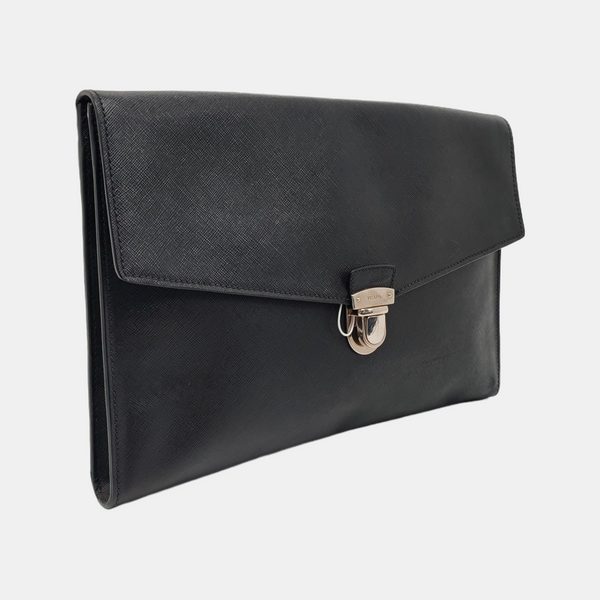 Leather Clutch Black
