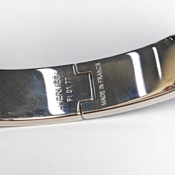 Clic H Metal Silver Bangle