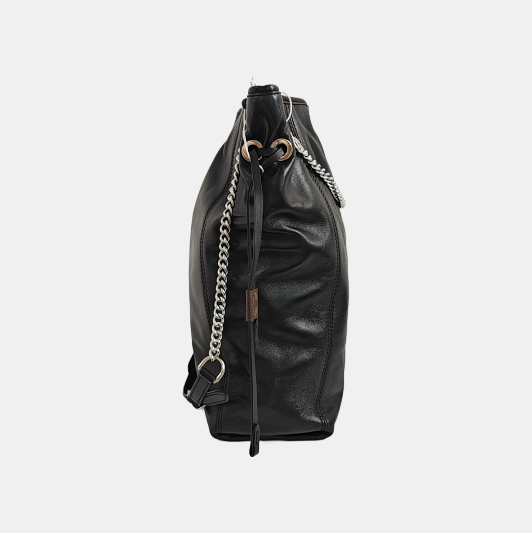 Lambskin Shoulder Bag MM Black