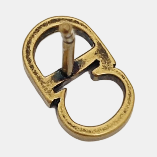 J'adior Metal Gold Stud Earrings