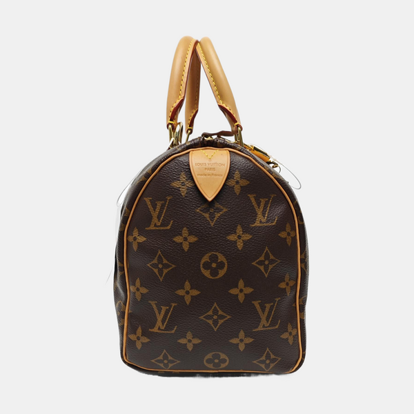 SPEEDY 25 Monogram Coated Canvas Brown
