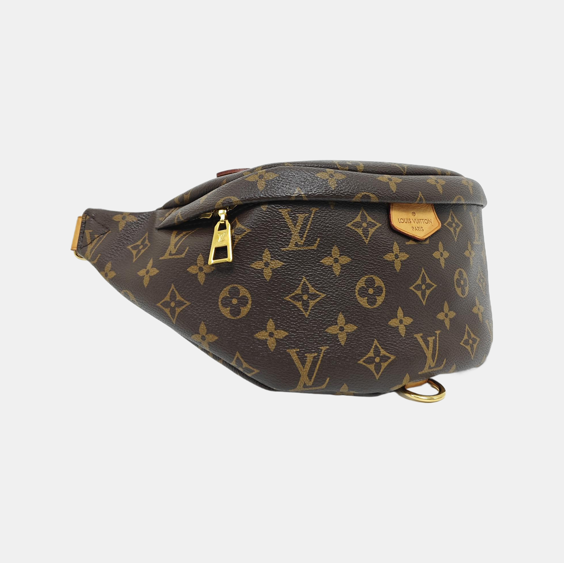 BUMBAG Monogram Coated Canvas Brown