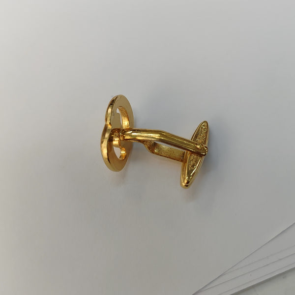 Metal Cufflink Gold