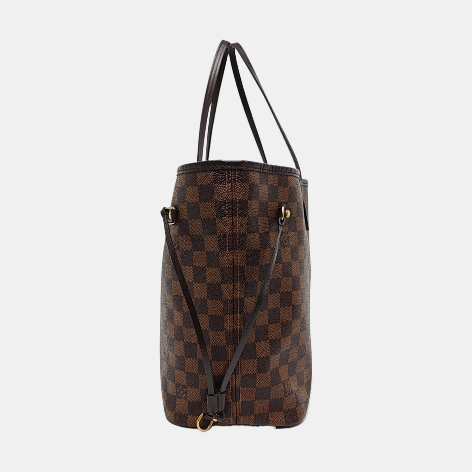NEVERFULL MM Damier Ebene Coated Canvas Brown