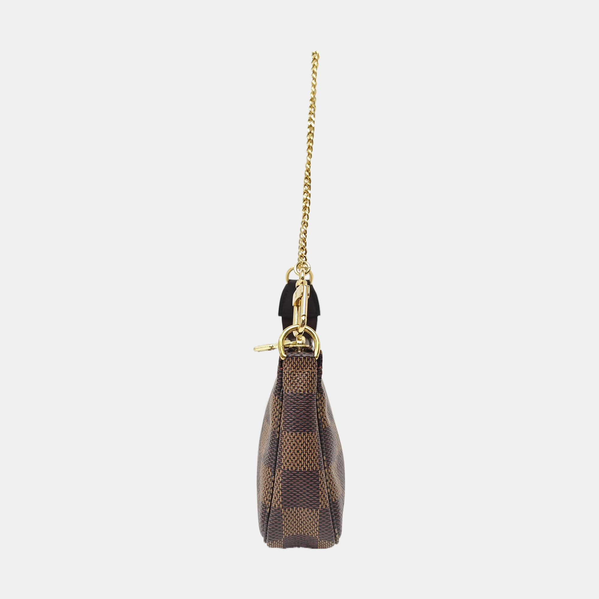 ACCESSOIRES Mini Damier Ebene Coated Canvas Brown