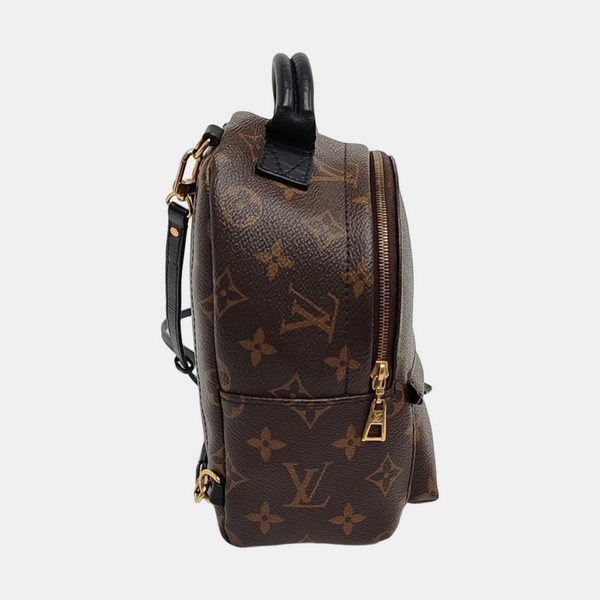 PALM SPRINGS Mini Monogram Coated Canvas Brown