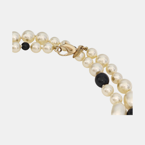 Faux Pearl White Necklace