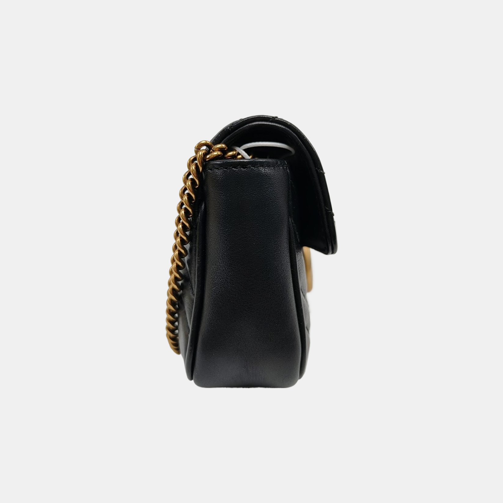 GG Marmont Mini Quilted Calfskin Black