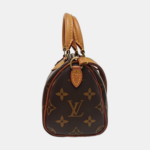 SPEEDY Nano Monogram Coated Canvas Brown