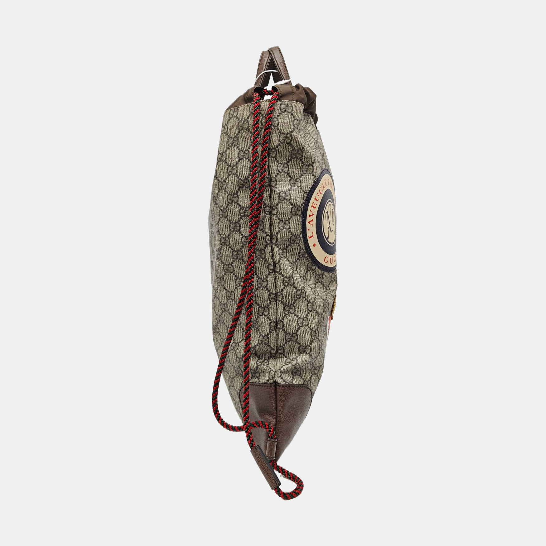 Monogram Coated Canvas Backpack Black