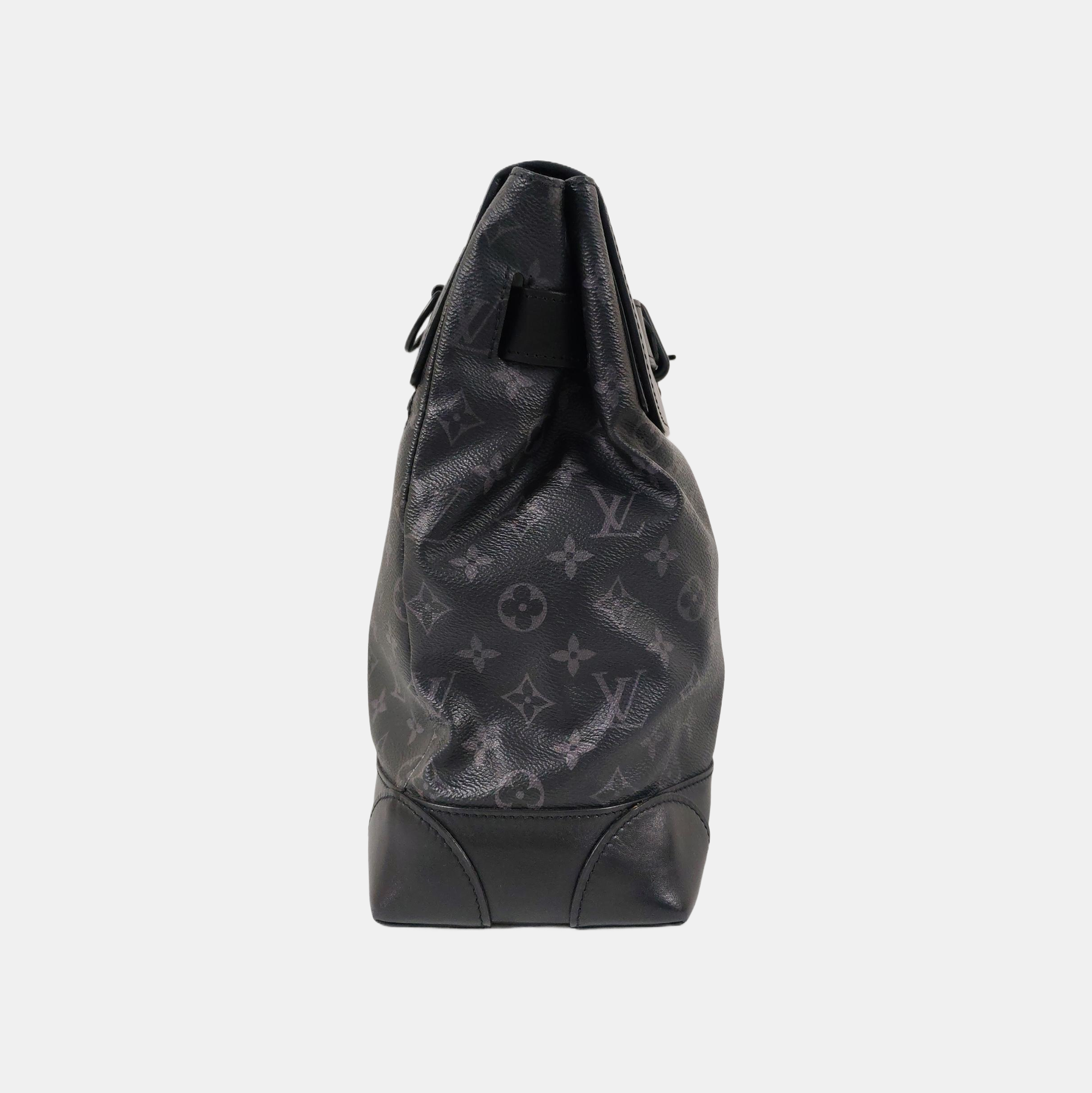 STEAMER Monogram Coated Canvas Black