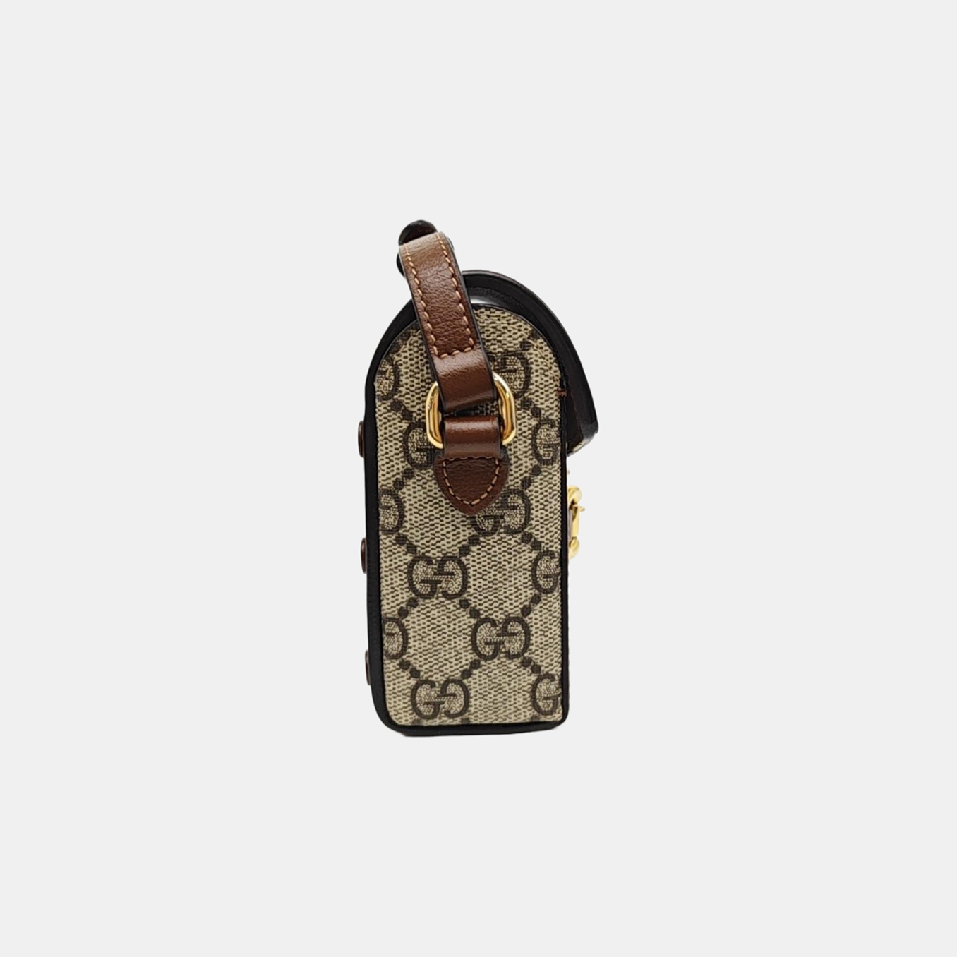 Horsebit 1955 Mini Monogram Coated Canvas Beige