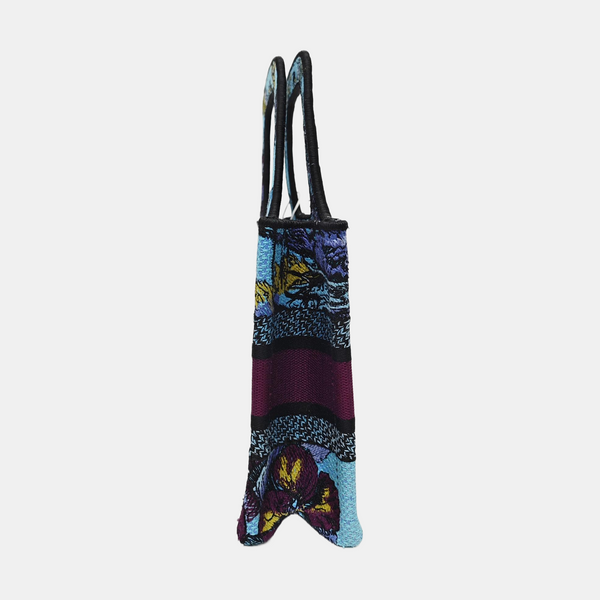 Book Tote Mini Canvas Blue