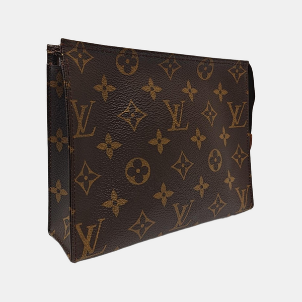 TOILET POCKET 19 Monogram Coated Canvas Brown