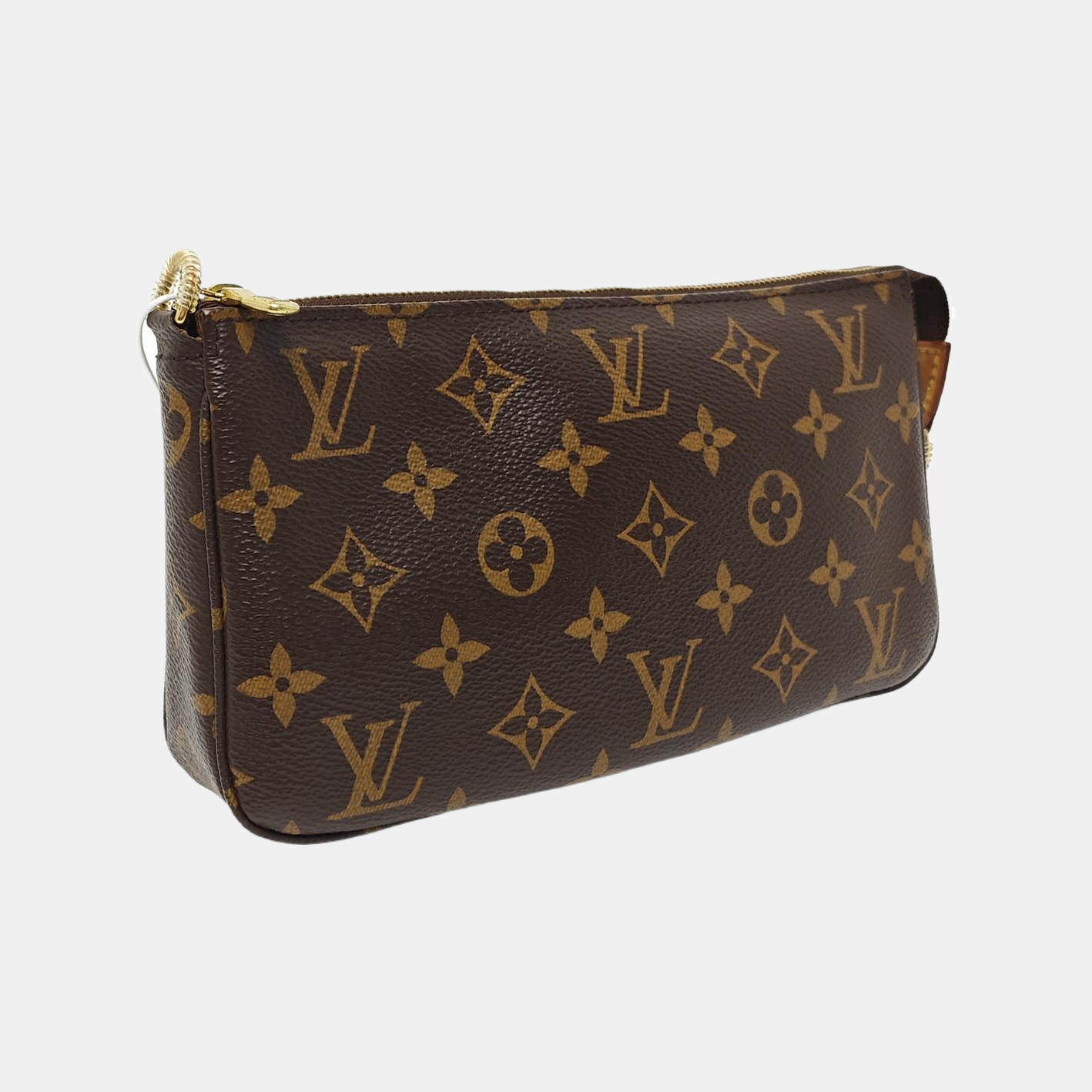 Monogram Coated Canvas Shoulder Bag Brown